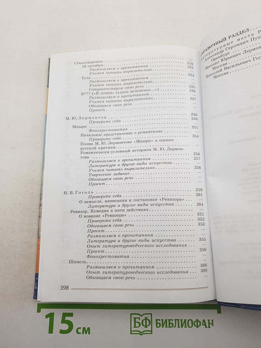 Литература. 8 класс. Учебник. Часть 1