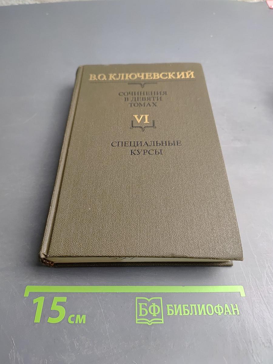 Специальные курсы (Сочинения в девяти томах. Том VI)