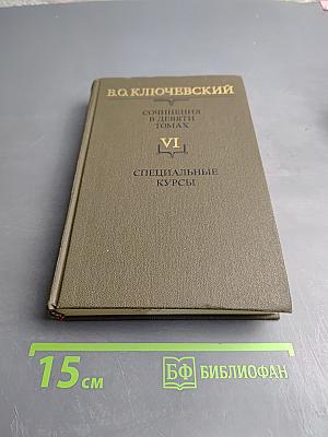 Специальные курсы (Сочинения в девяти томах. Том VI)