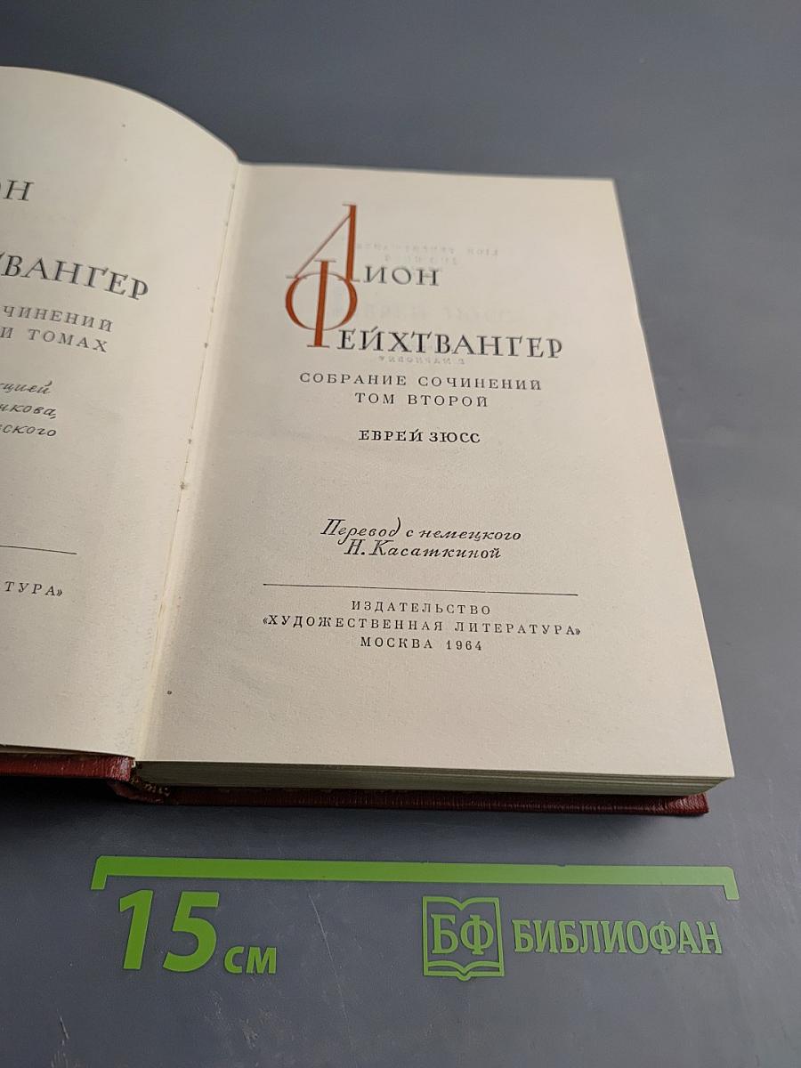 Еврей Зюсс. Собрание сочинений Том второй