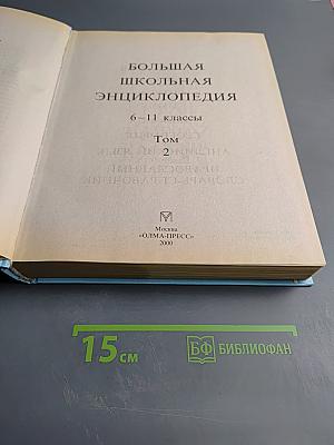 Большая школьная энциклопедия. Том 2. Полный школьный курс (6-11 классы)