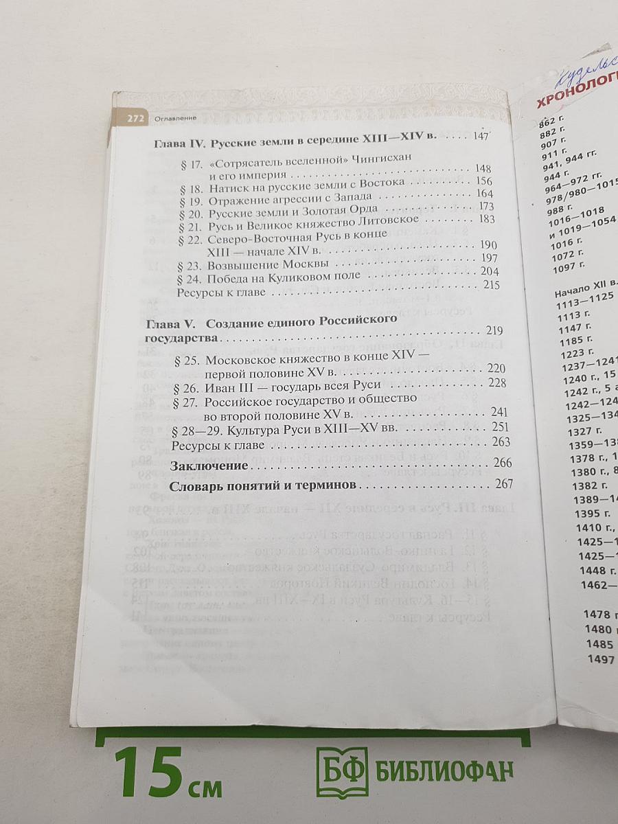 История России для 6 класса. С древнейших времён до начала XVI века