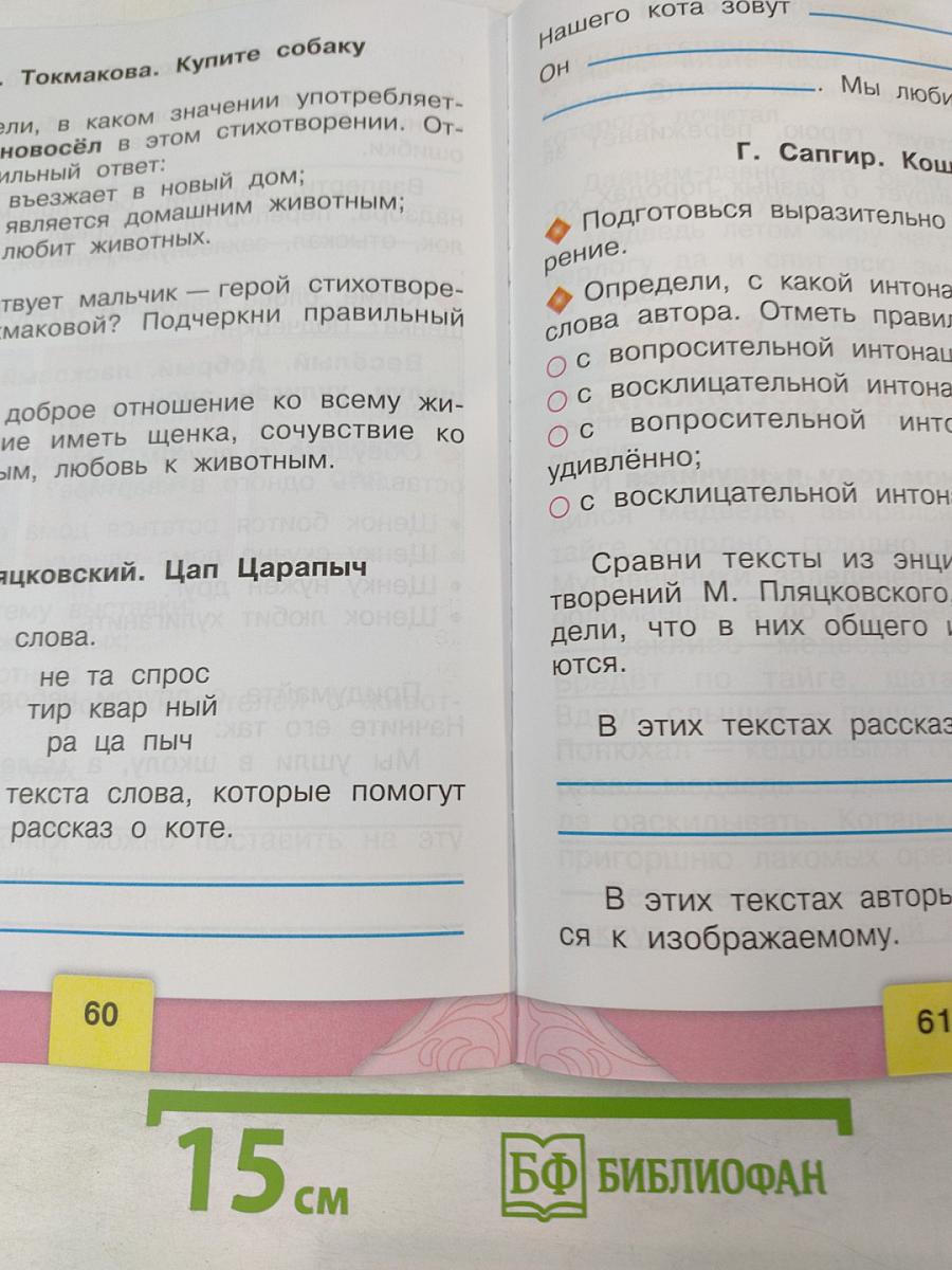 Литературное чтение. Рабочая тетрадь для 1 класса