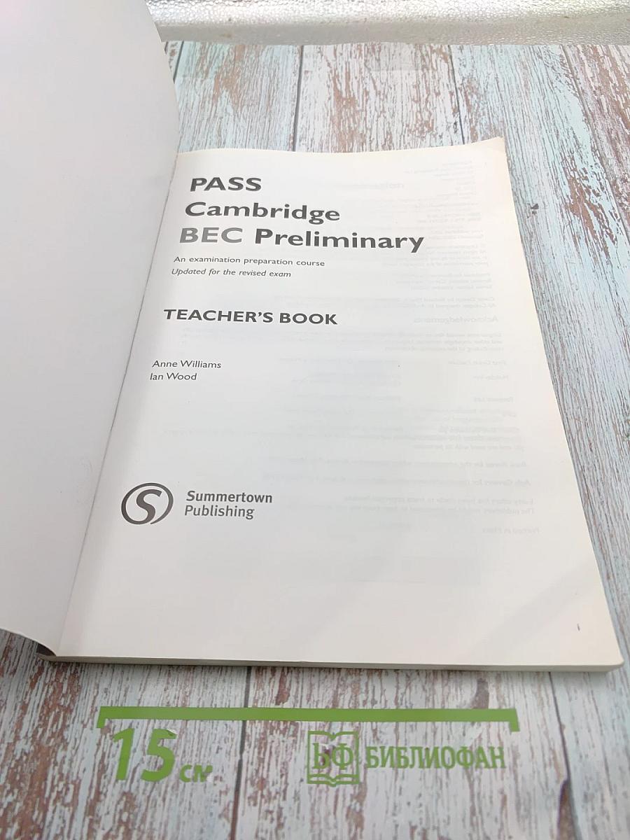 PASS Cambridge BEC Preliminary Teacher's Book