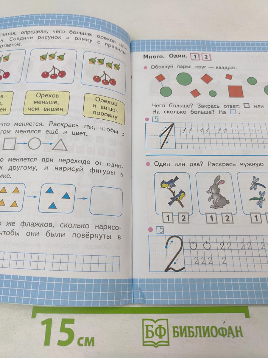 Математика Рабочая тетрадь 1 класс Часть 1