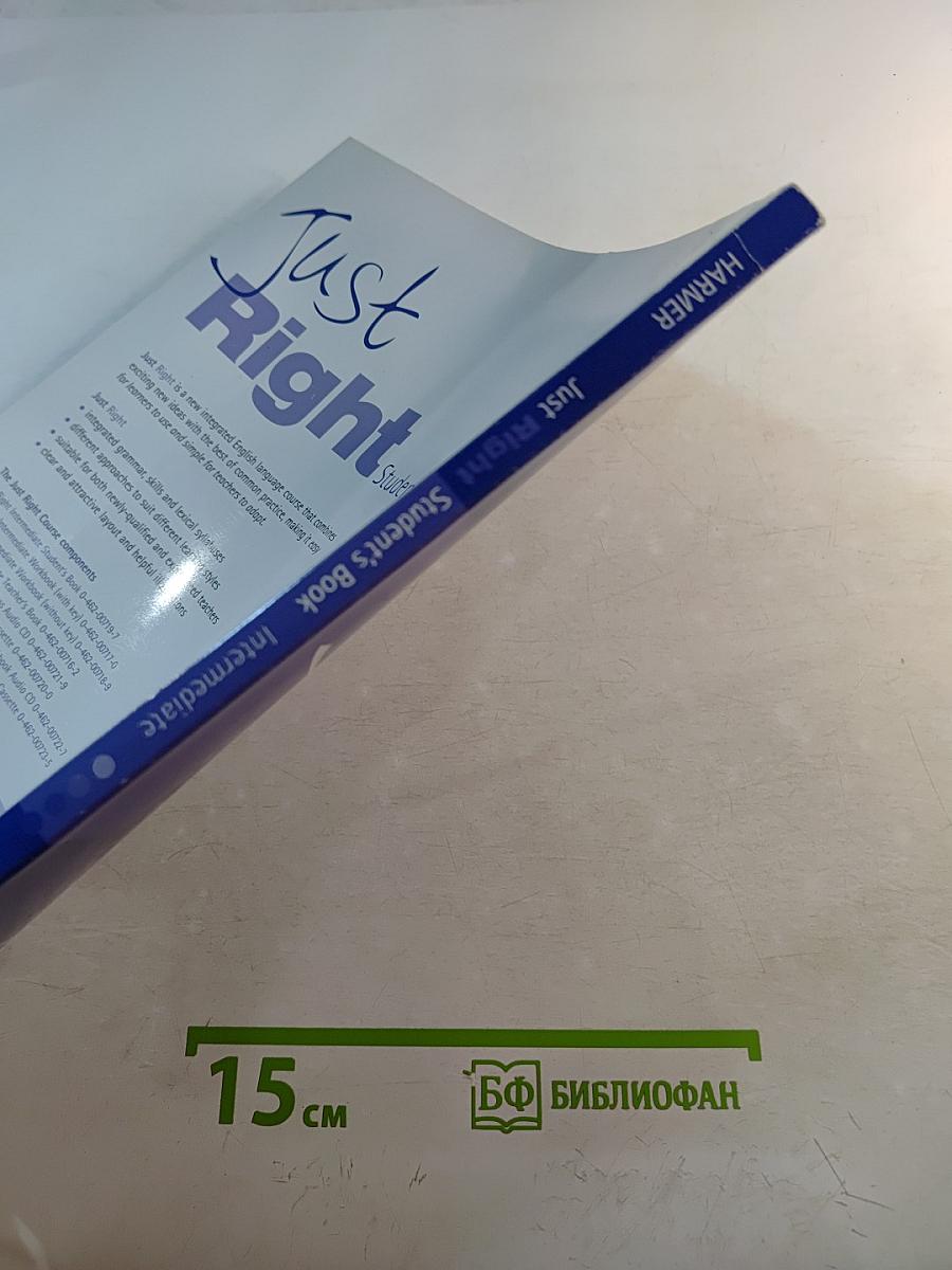 Just Right Student's Book Intermediate