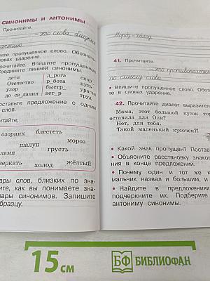 Русский язык. Рабочая тетрадь. 2 класс. Часть 1