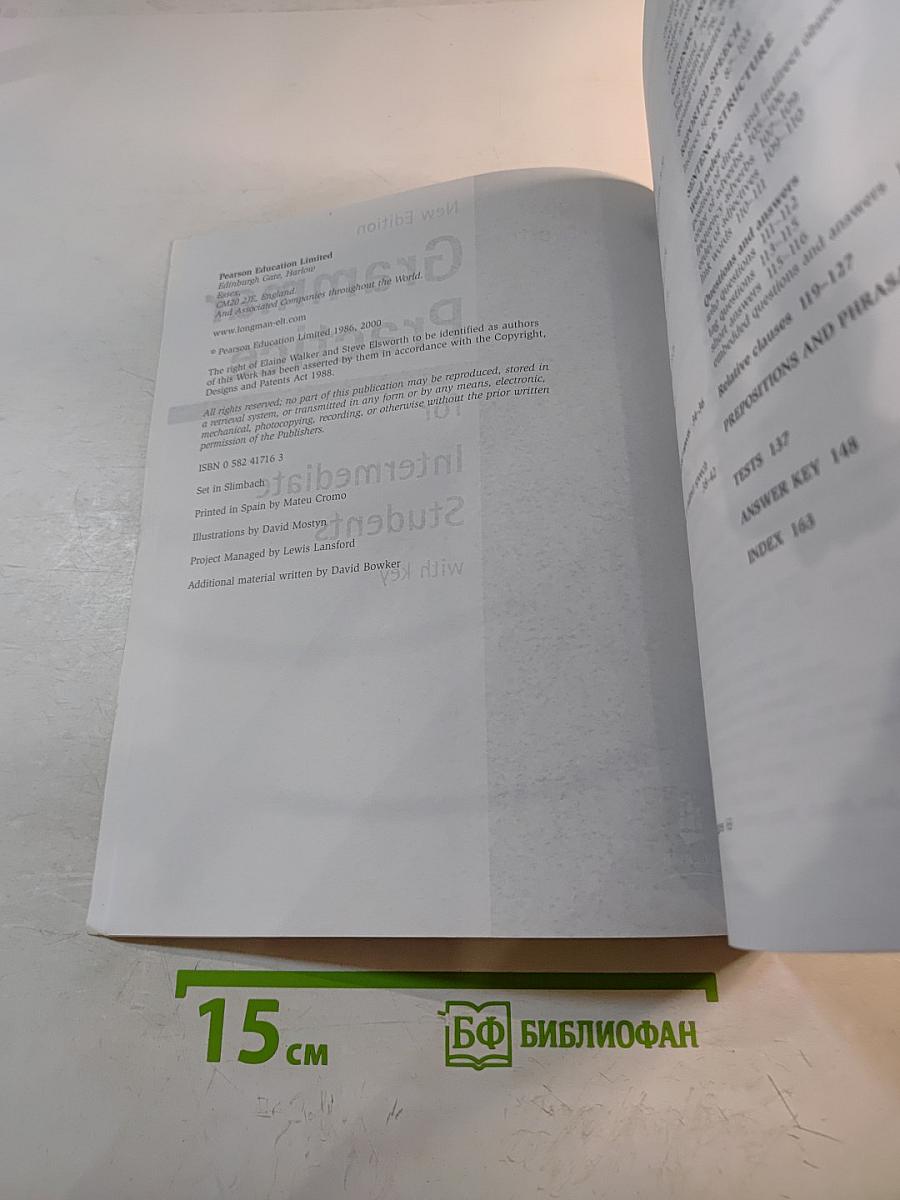 Grammar Practice for Intermediate Students with key