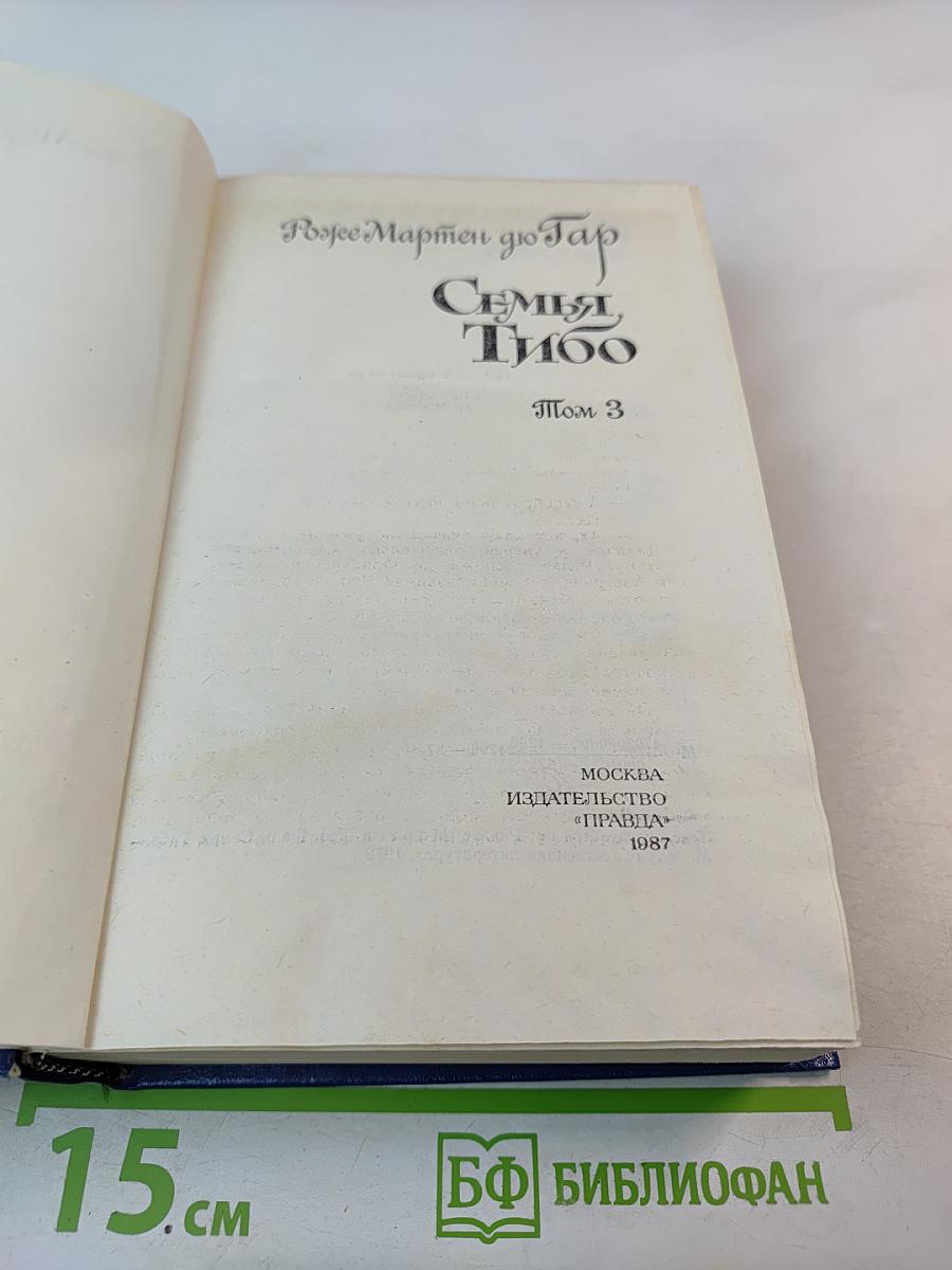 Семья Тибо. Том 3