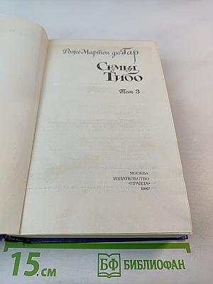 Семья Тибо. Том 3