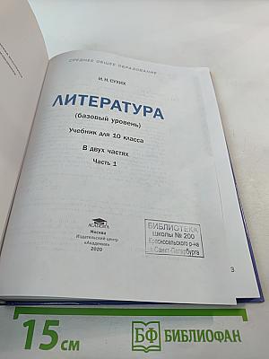 Литература 10 класс, базовый уровень, Часть 1