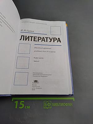Литература 10 класс. Базовый уровень. Часть 2