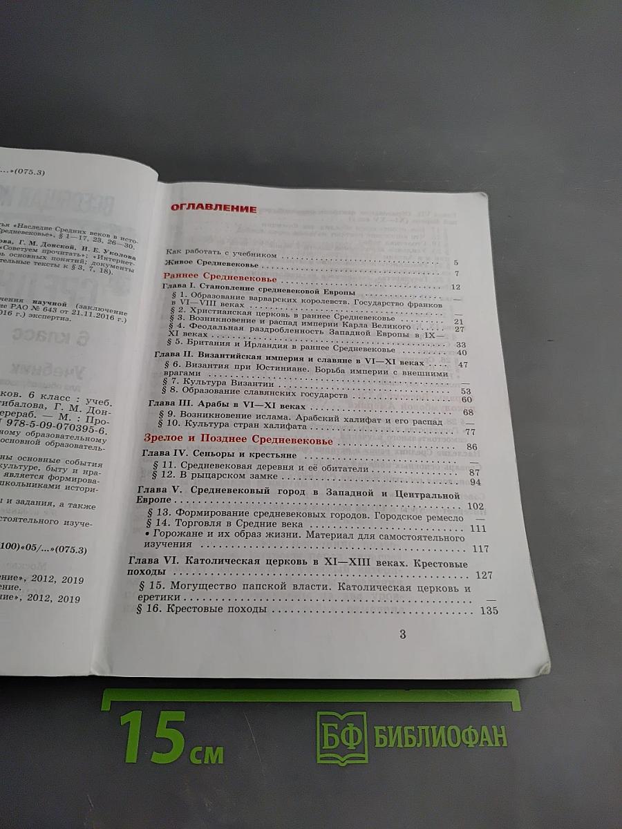 История Средних веков 6 класс
