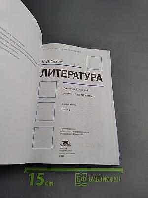 Литература, 10 класс, Часть 1