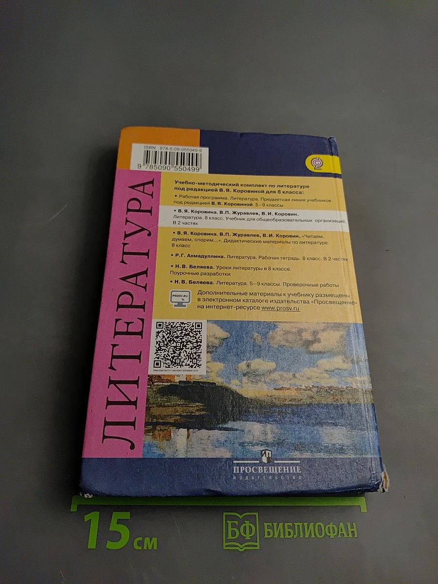 Литература. 8 класс. Часть 1