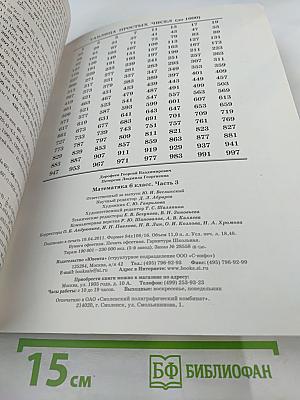 Математика 6 класс Часть 3