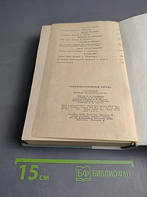 Западноевропейская лирика