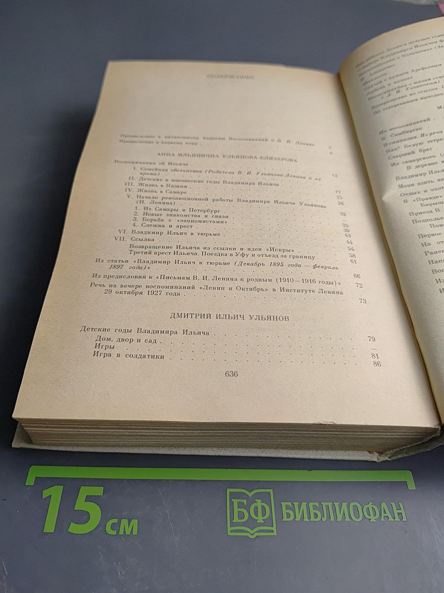 Воспоминания о В.И. Ленине. Воспоминания родных. Том 1