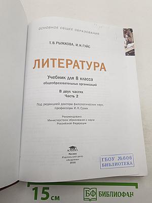 Литература. Учебник для 8 класса. Часть 2
