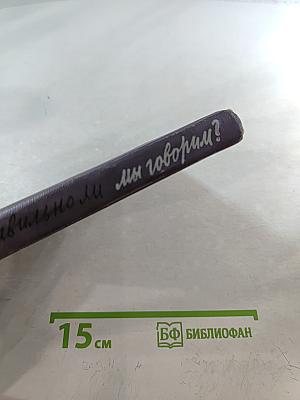 Правильно ли мы говорим?