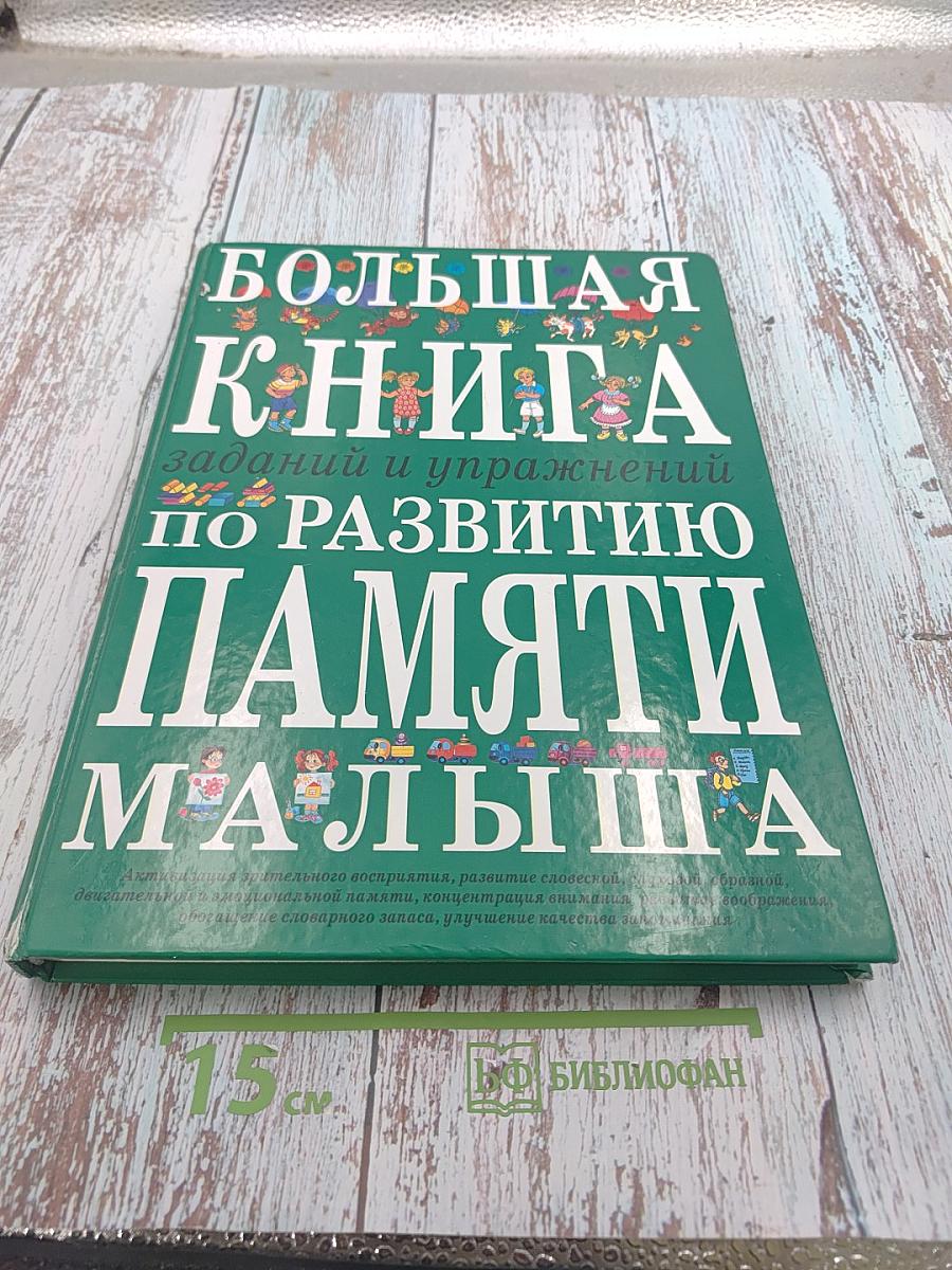 Большая книга заданий и упражнений по развитию памяти малыша