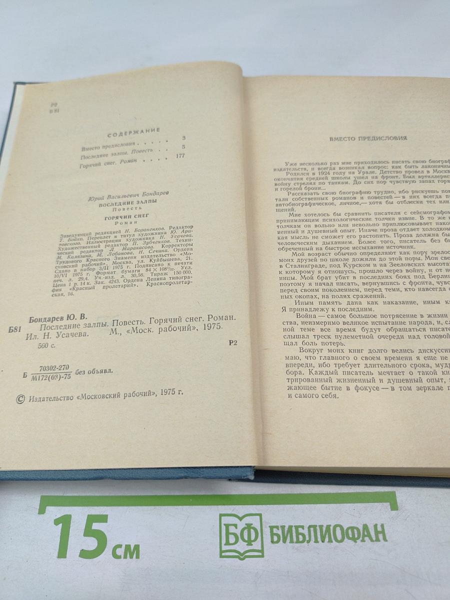 Последние залпы. Горячий снег