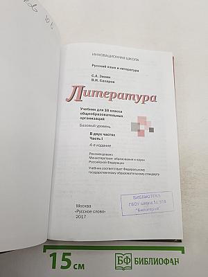 Литература 10 класс, Часть I