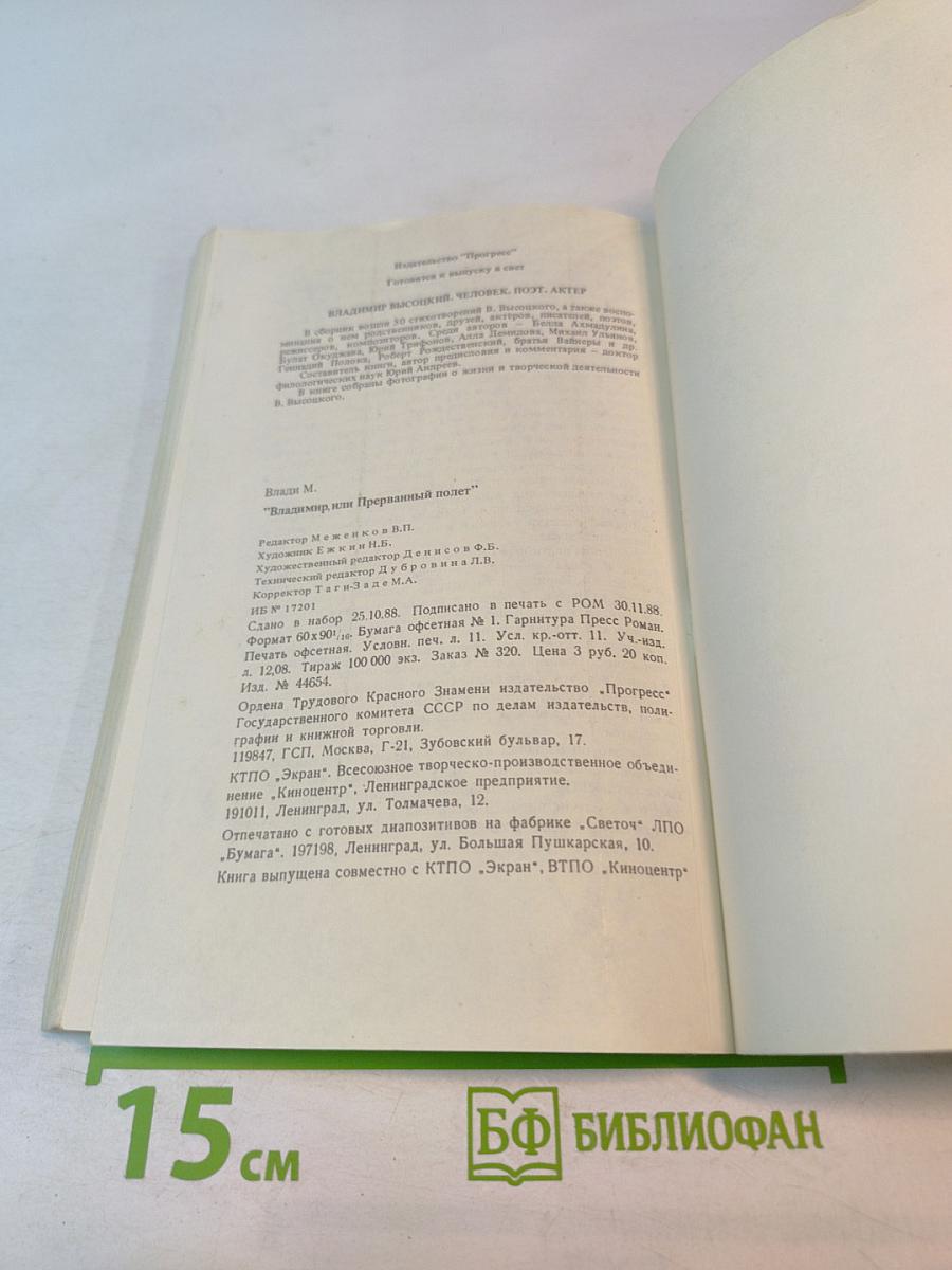 Владимир, или Прерванный полёт