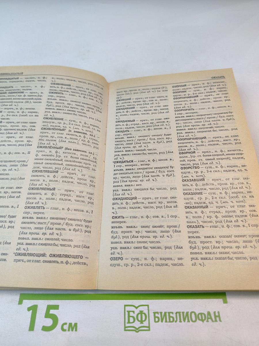 Словарь-шпаргалка Морфологический разбор