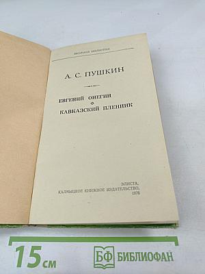 Евгений Онегин. Кавказский пленник