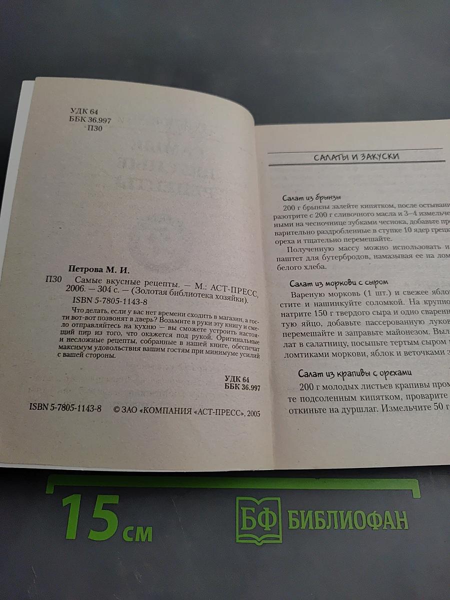 Самые вкусные рецепты