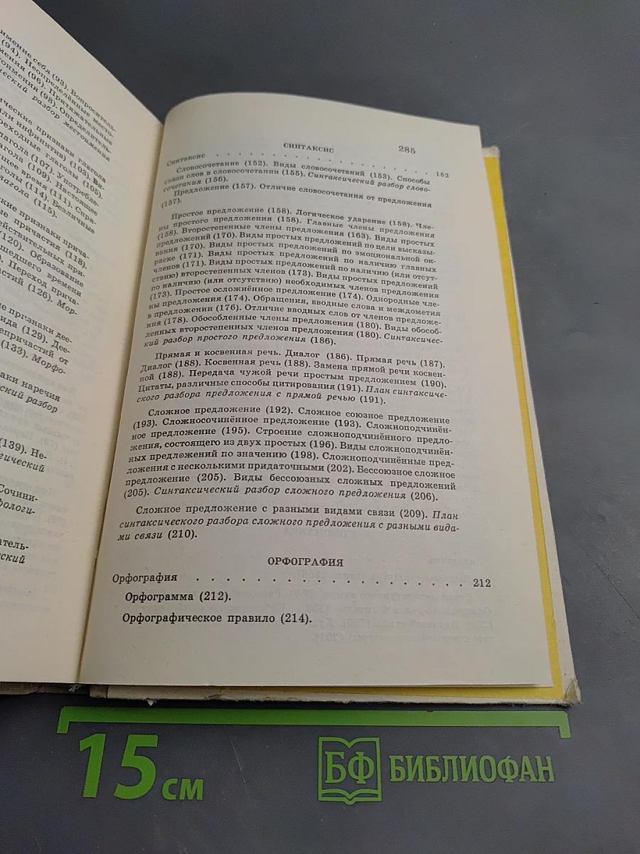 Русский язык. Справочные материалы