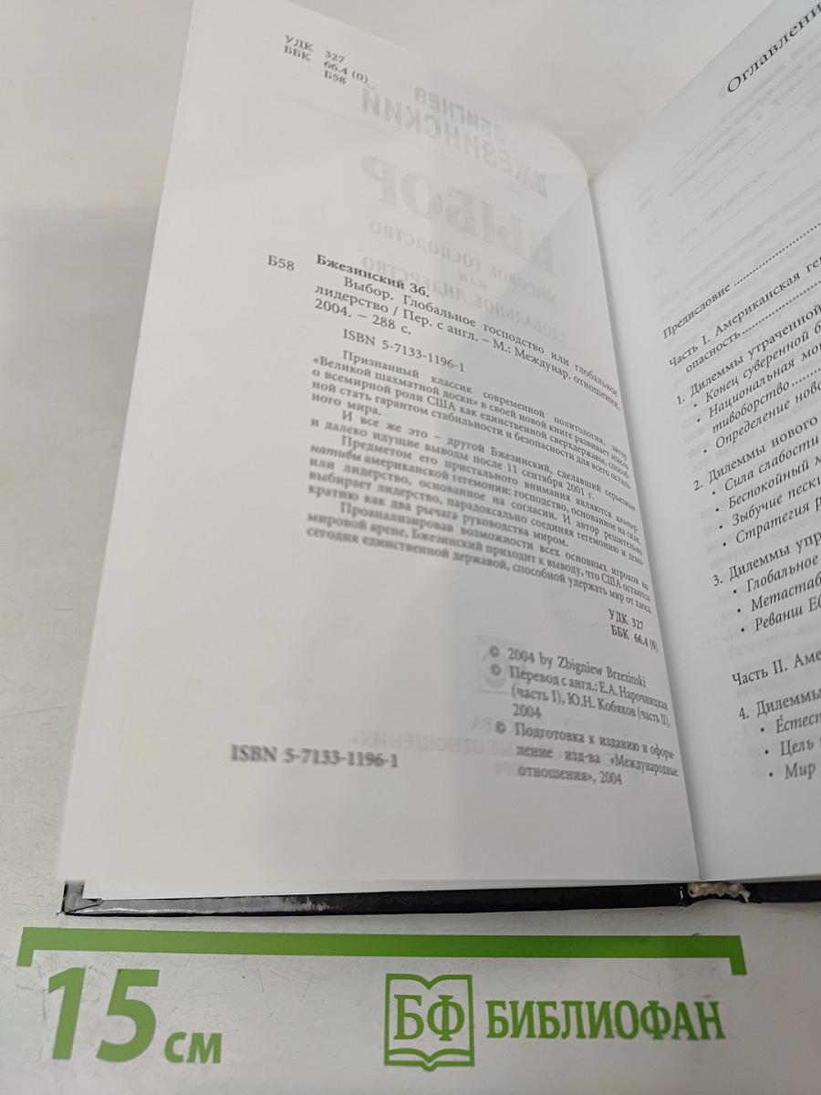 Выбор: Мировое господство или глобальное лидерство