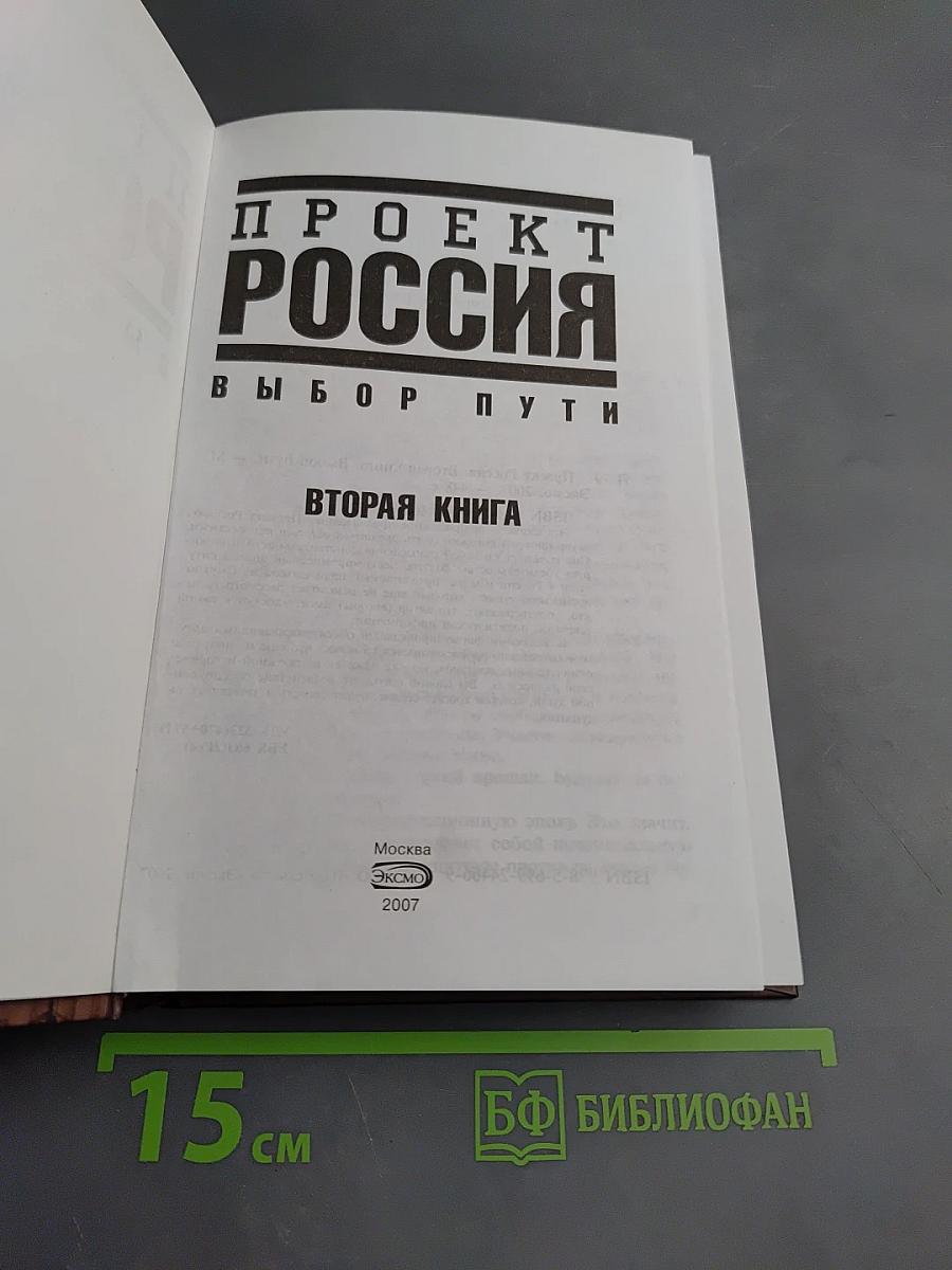 Проект Россия. Выбор пути. Вторая книга