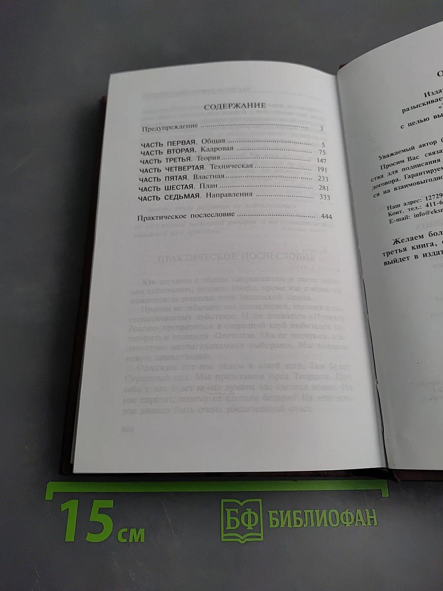 Проект Россия. Выбор пути. Вторая книга