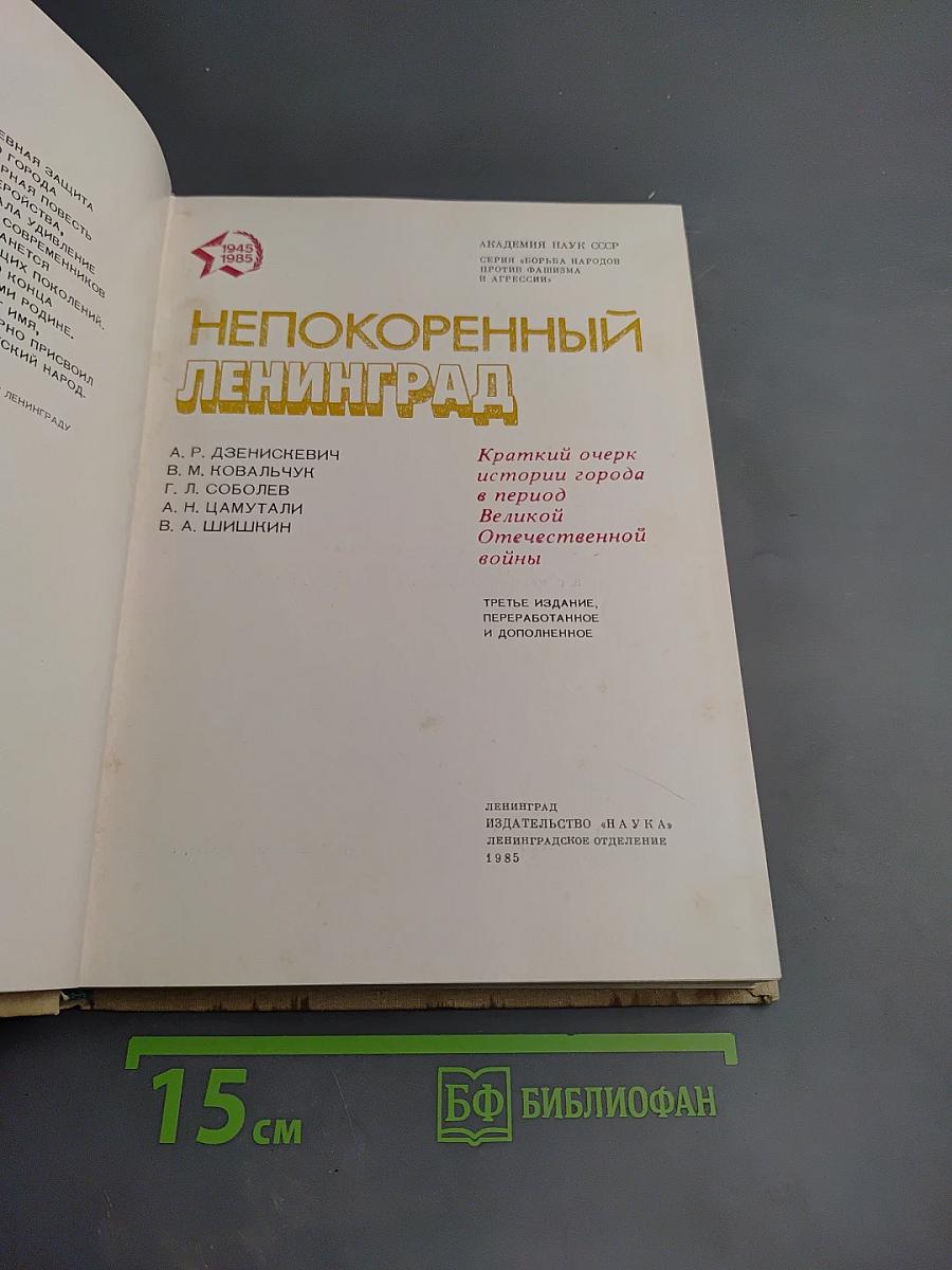Непокоренный Ленинград. Краткий очерк истории города в период Великой Отечественной войны