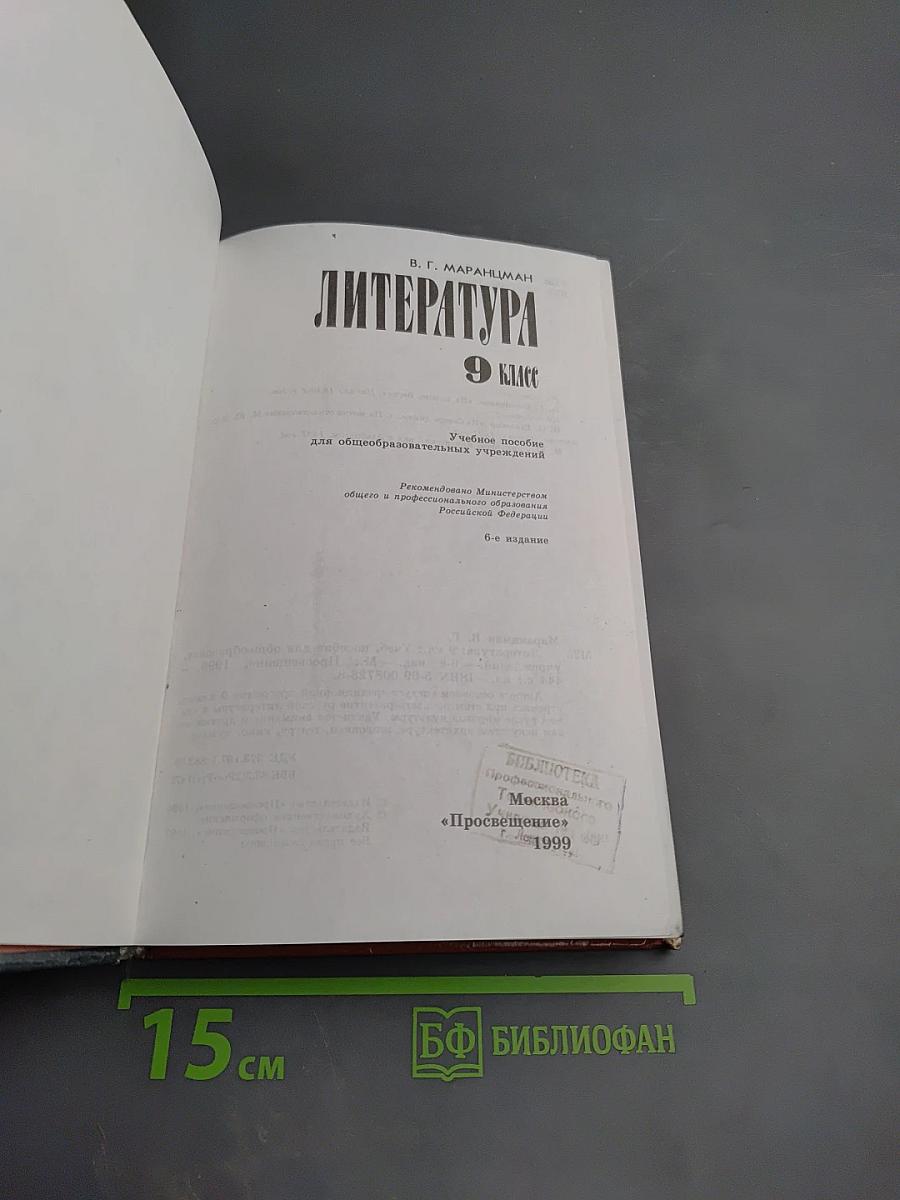 Литература 9 класс