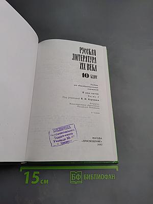 Русская литература XIX века, 10 класс, Часть 2
