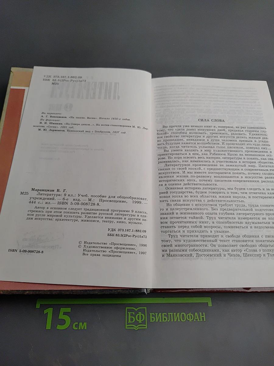 Литература 9 класс