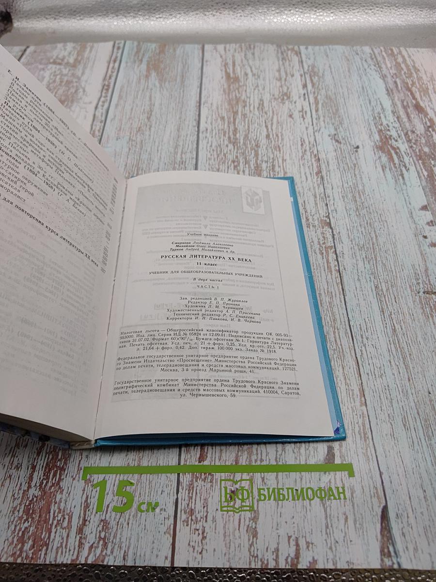Русская литература XX века. 11 класс, Часть 1