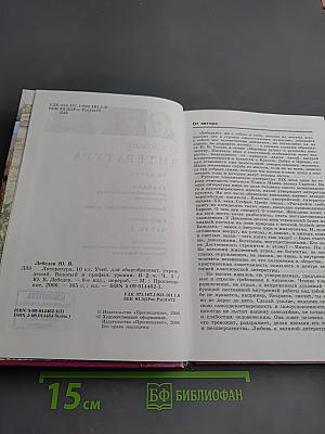 Литература. 10 класс. Часть 1. Базовый и профильный уровни