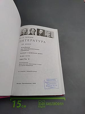 Литература. 10 класс. Часть 2