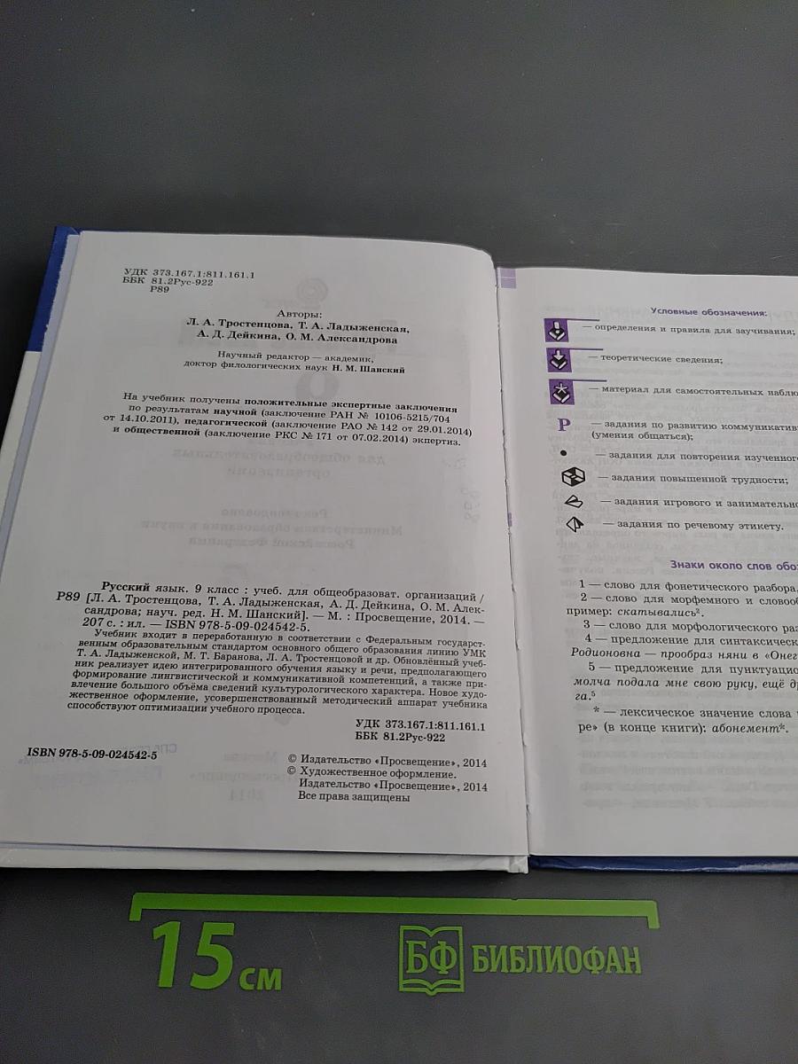 Русский язык 9 класс