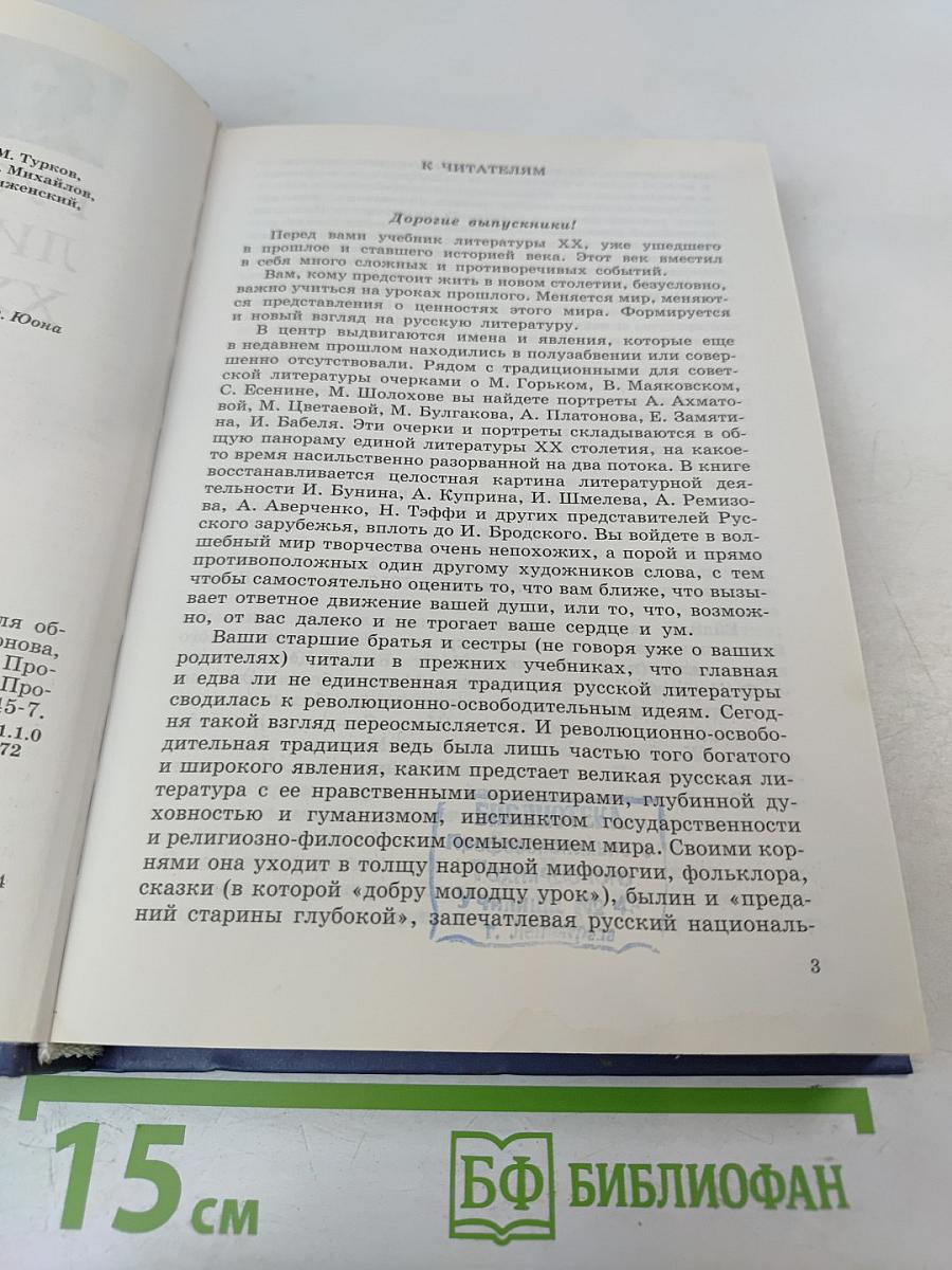 Русская литература XX века, 11 класс, Часть 1