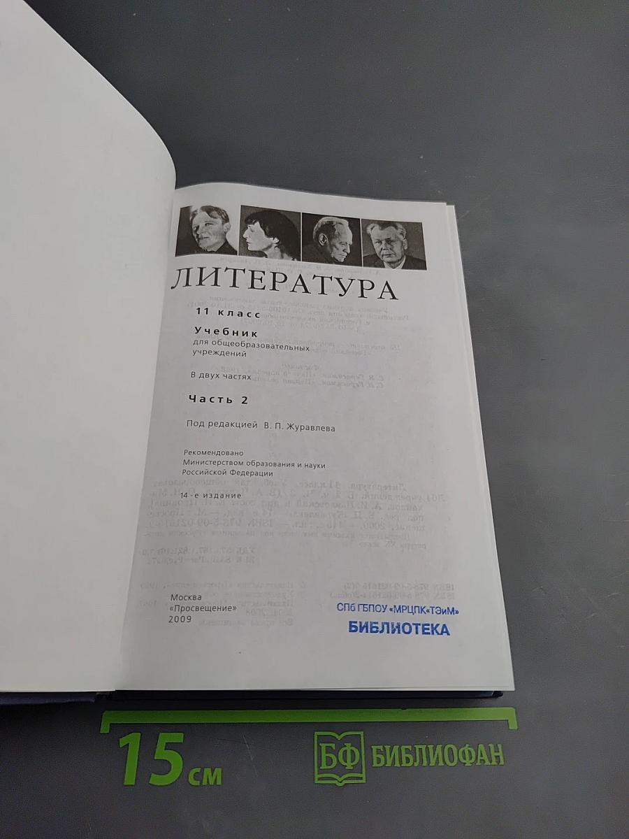 Литература 11 класс. Часть 2