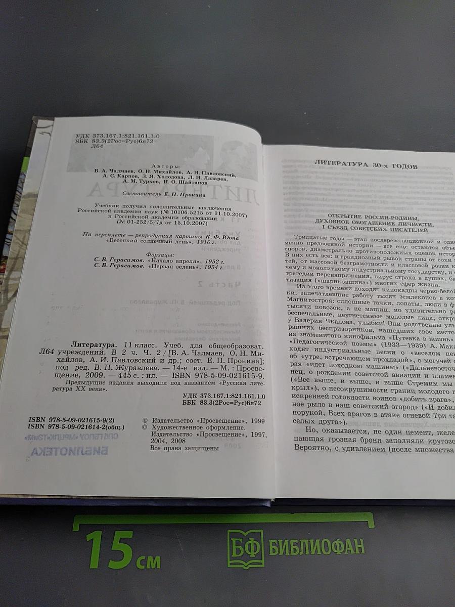 Литература 11 класс. Часть 2