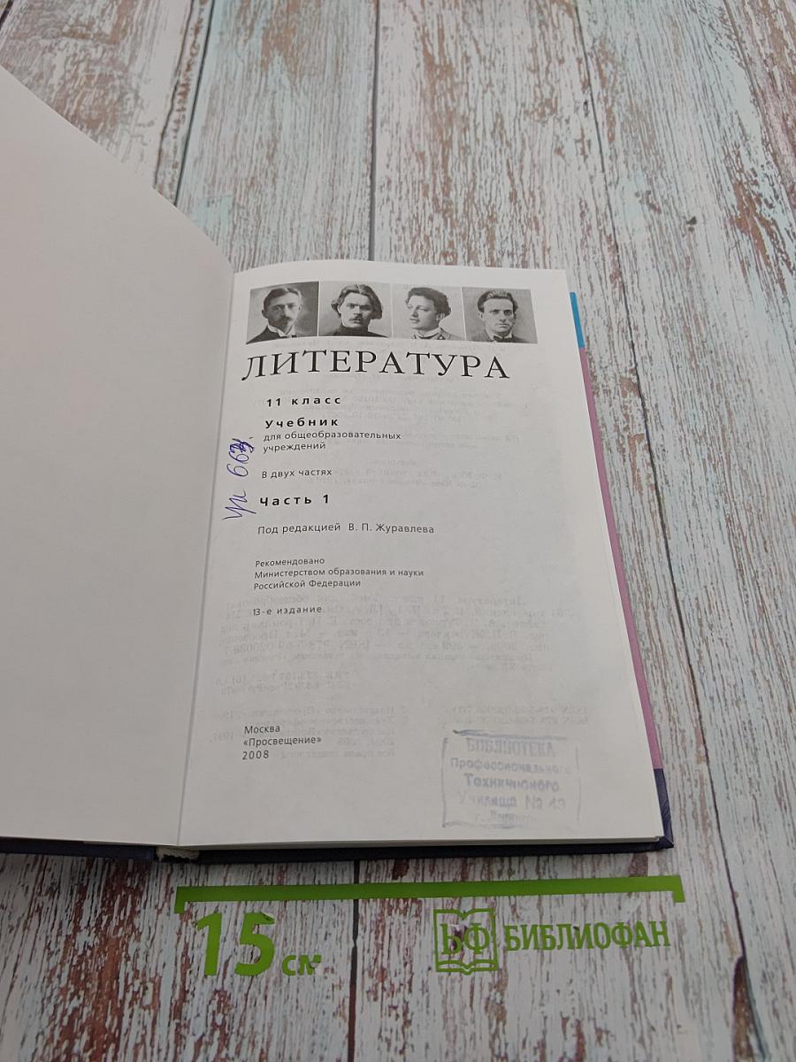 Литература 11 класс Часть 1