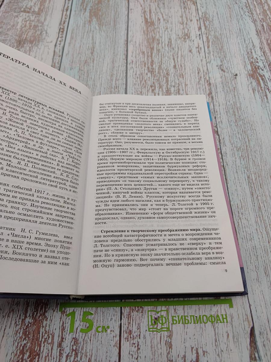 Литература 11 класс Часть 1