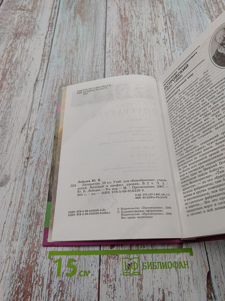 Литература. 10 класс. Часть 2