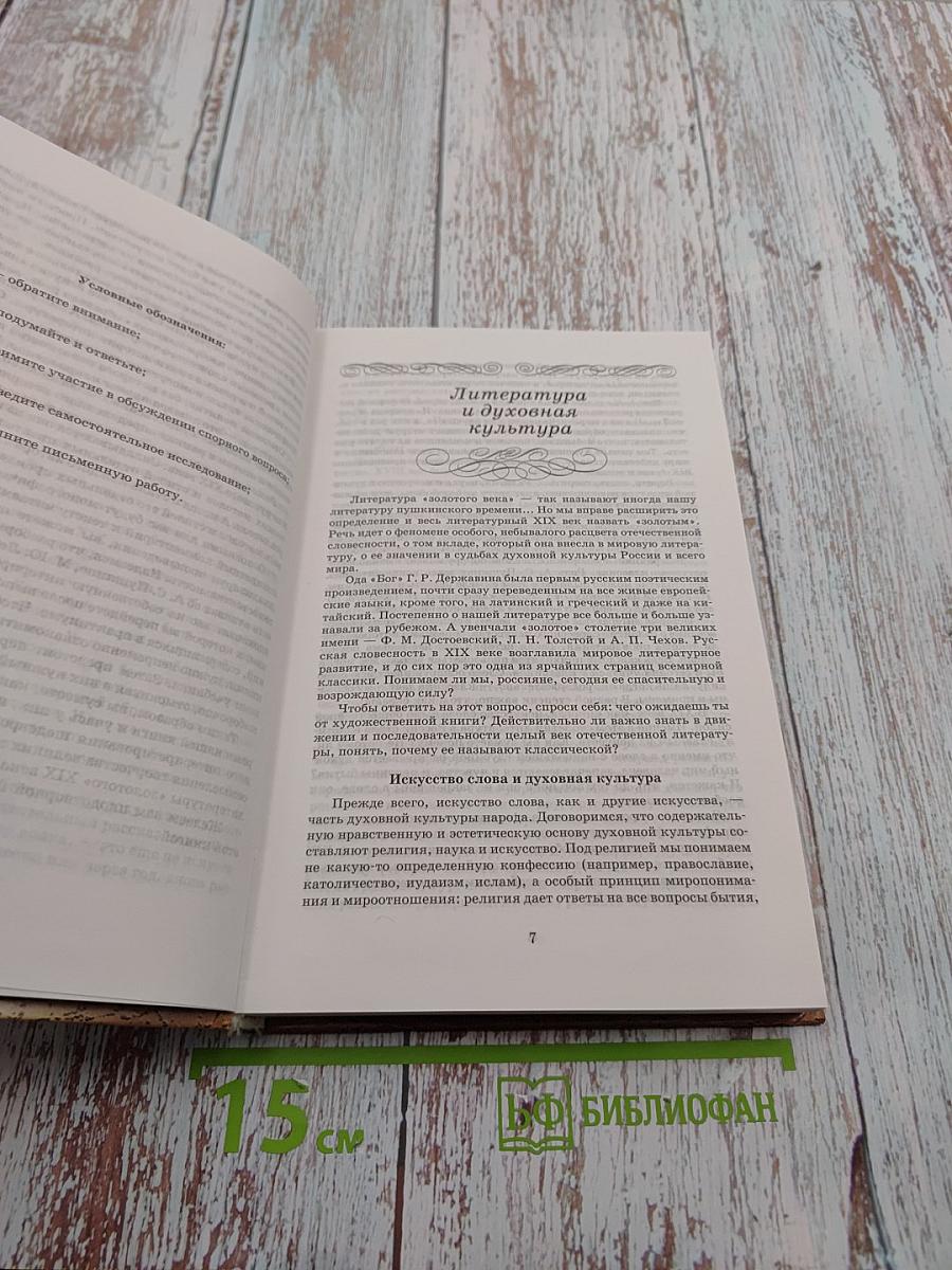 Русская литература XIX века 10 класс Учебник